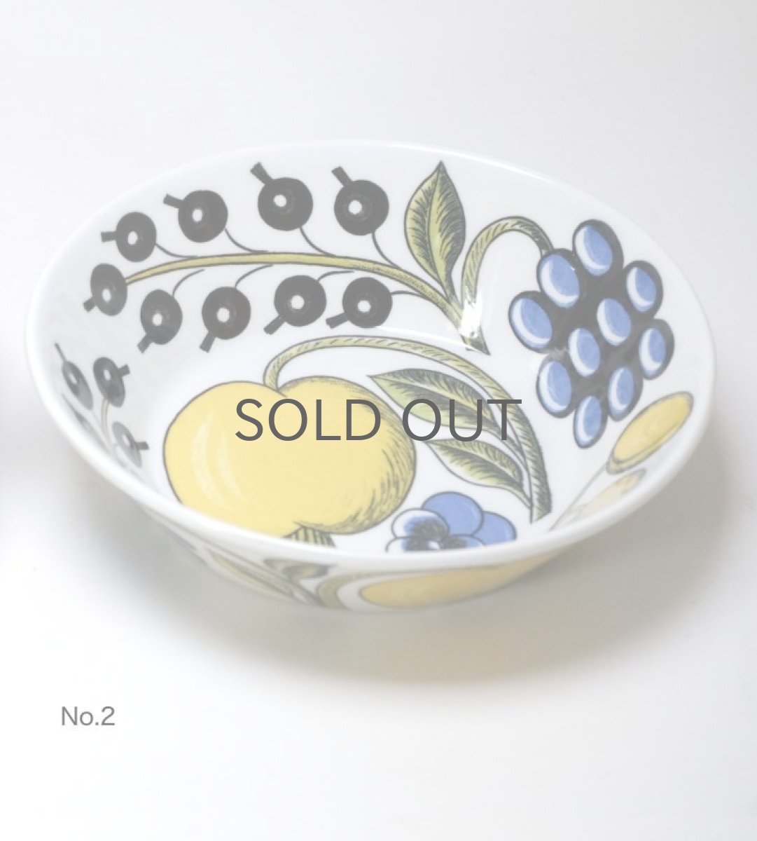 画像2: ARABIA /アラビア/Paratiisi/パラティッシ/オーバルプレート/カラー/初期ビンテージ/楕円形ボウル (2)