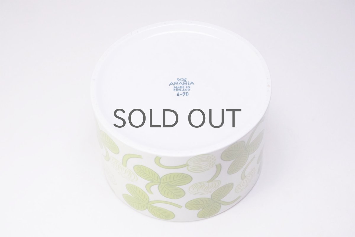 画像6:  北欧ビンテージ/ARABIA/アラビア/Apila/アピラ/初期/楕円形蓋付きジャー (6)