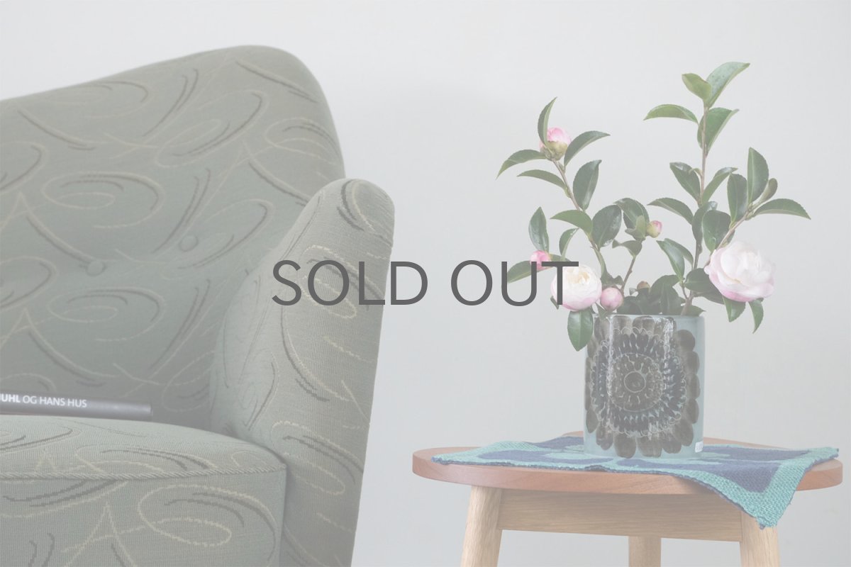 画像9: ビンテージ北欧/ARABIA/アラビア /Gunvor Olin-Gronqvist/グンヴァル・オリン・グラングヴィスト/花器/ベース/ブルー系 (9)