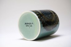 画像7: ビンテージ北欧/ARABIA/アラビア /Gunvor Olin-Gronqvist/グンヴァル・オリン・グラングヴィスト/花器/ベース/ブルー系 (7)