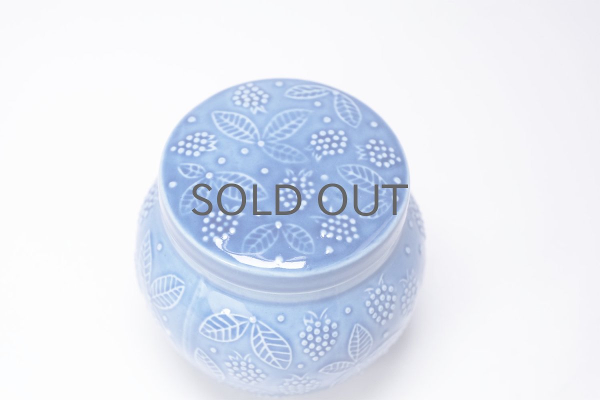 画像2: 北欧ビンテージ/ARABIA/アラビア/キャンディポット/CHYMOS/キーモス別注/ブルー (2)