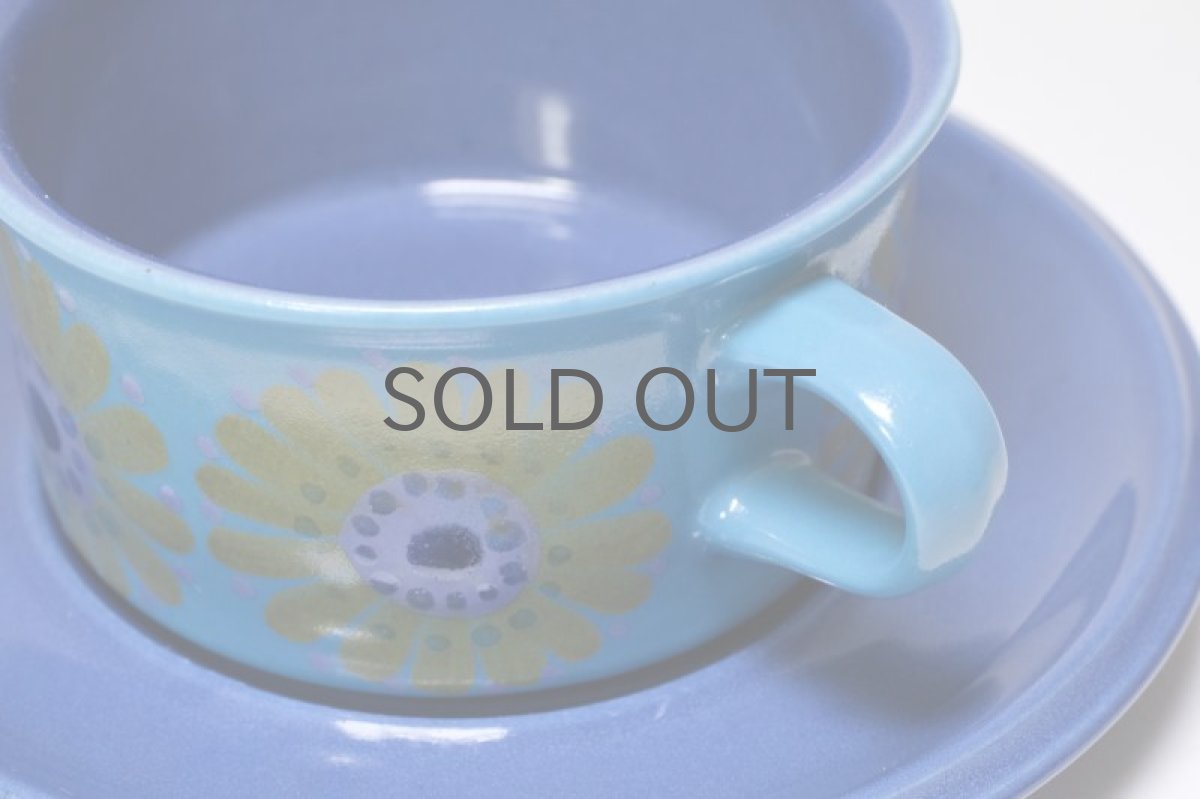 画像3: ARABIA/アラビア/Hikka-Lisa Ahola/ヒルッカ・リサ・アホラ/ブルーフラワー/ティカップ＆ソーサー/No.1 (3)