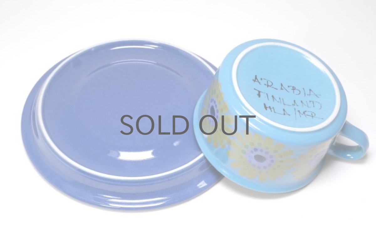画像6: ARABIA/アラビア/Hikka-Lisa Ahola/ヒルッカ・リサ・アホラ/ブルーフラワー/ティカップ＆ソーサー/No.1 (6)