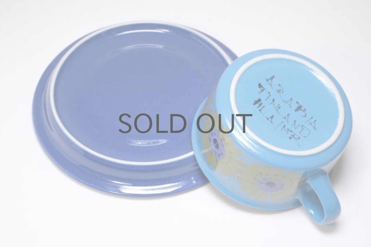 画像6: ARABIA/アラビア/Hikka-Lisa Ahola/ヒルッカ・リサ・アホラ/ブルーフラワー/ティカップ&ソーサー/No.2 (6)