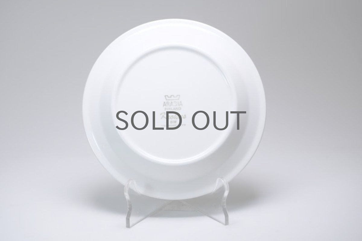 画像4: 北欧ビンテージ食器/ARABIA/アラビア/Krokus/クロッカス/ブラック＆ホワイト/17cmプレート/No.2 (4)