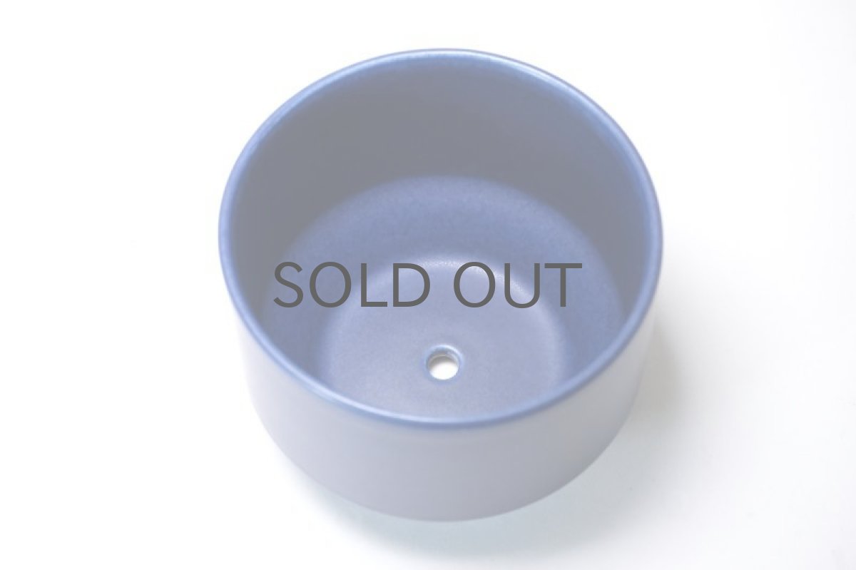 画像3: ビンテージ北欧/ARABIA/アラビア/Richard Lindh/植物ポット/鉢+受け皿/ブルー/Sサイズ (3)