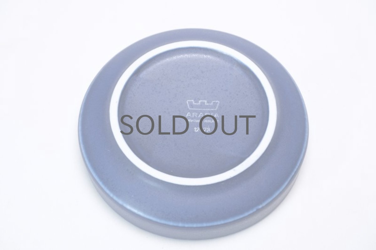 画像6: ビンテージ北欧/ARABIA/アラビア/Richard Lindh/植物ポット/鉢+受け皿/ブルー/Sサイズ (6)