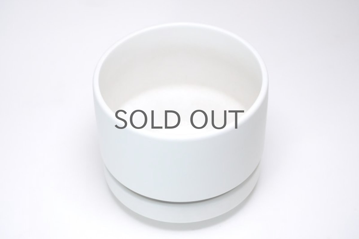 画像2: ビンテージ北欧/ARABIA/アラビア/Richard Lindh/植物ポット/鉢+受け皿/ホワイト/Mサイズ/No.1 (2)