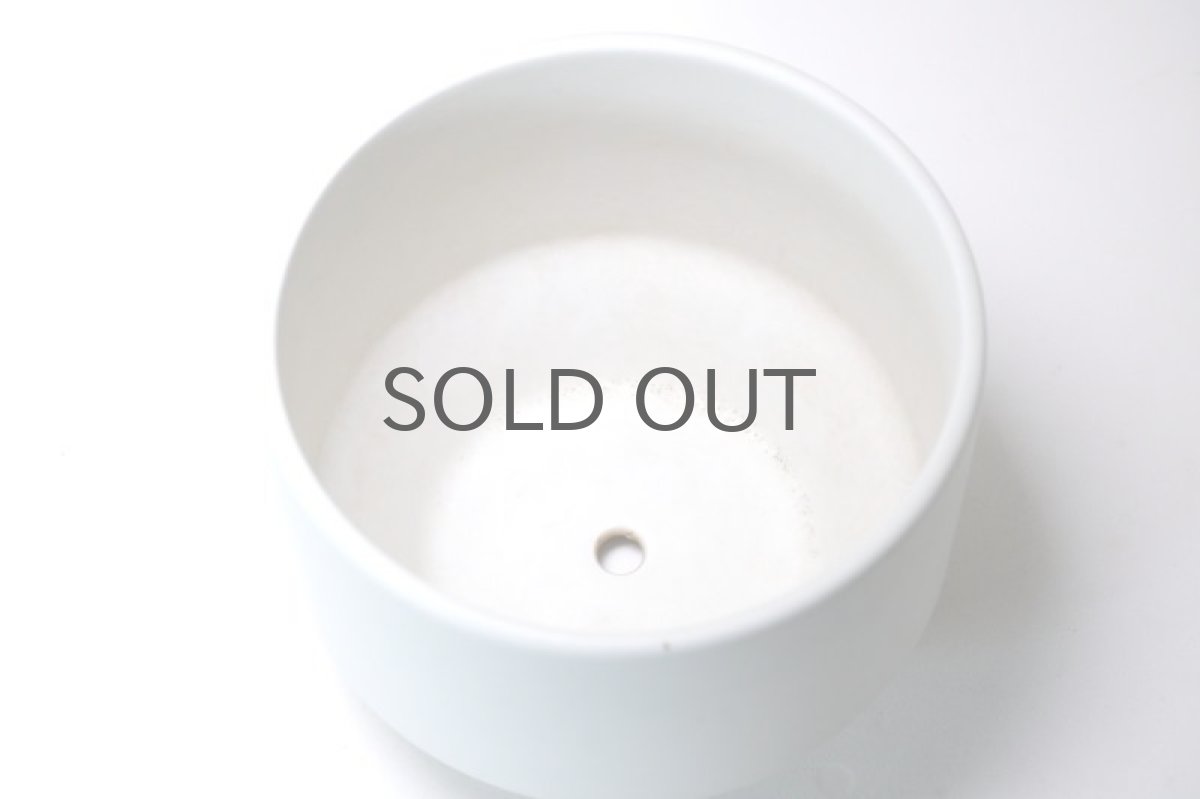 画像3: ビンテージ北欧/ARABIA/アラビア/Richard Lindh/植物ポット/鉢+受け皿/ホワイト/Mサイズ/No.1 (3)