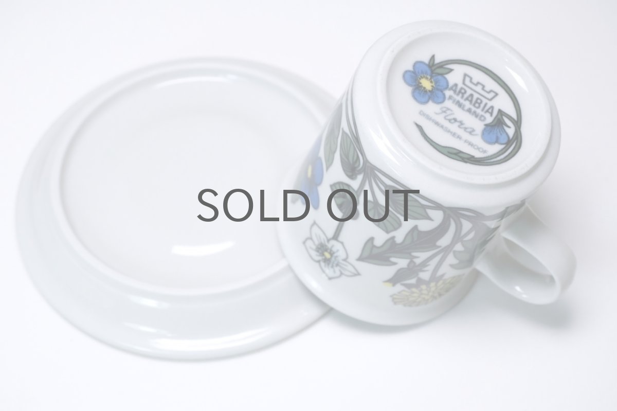 画像4: 北欧ビンテージ食器/ARABIA/アラビア/Flora/フローラ/コーヒーカップ&ソーサー/No.2 (4)