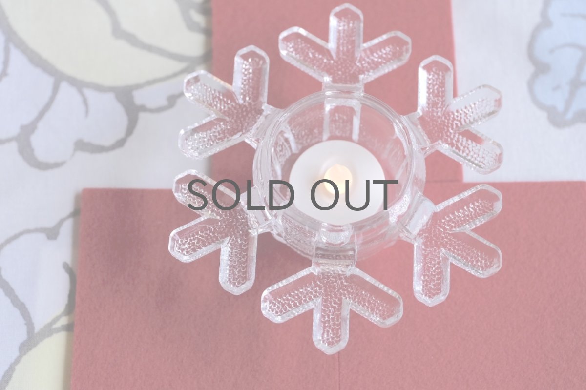 画像7: ビンテージ北欧雑貨/iittala/イッタラ/スノーフレーク/雪の結晶/キャンドルホルダー (7)
