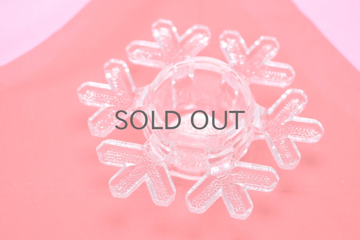 画像2: ビンテージ北欧雑貨/iittala/イッタラ/スノーフレーク/雪の結晶/キャンドルホルダー (2)