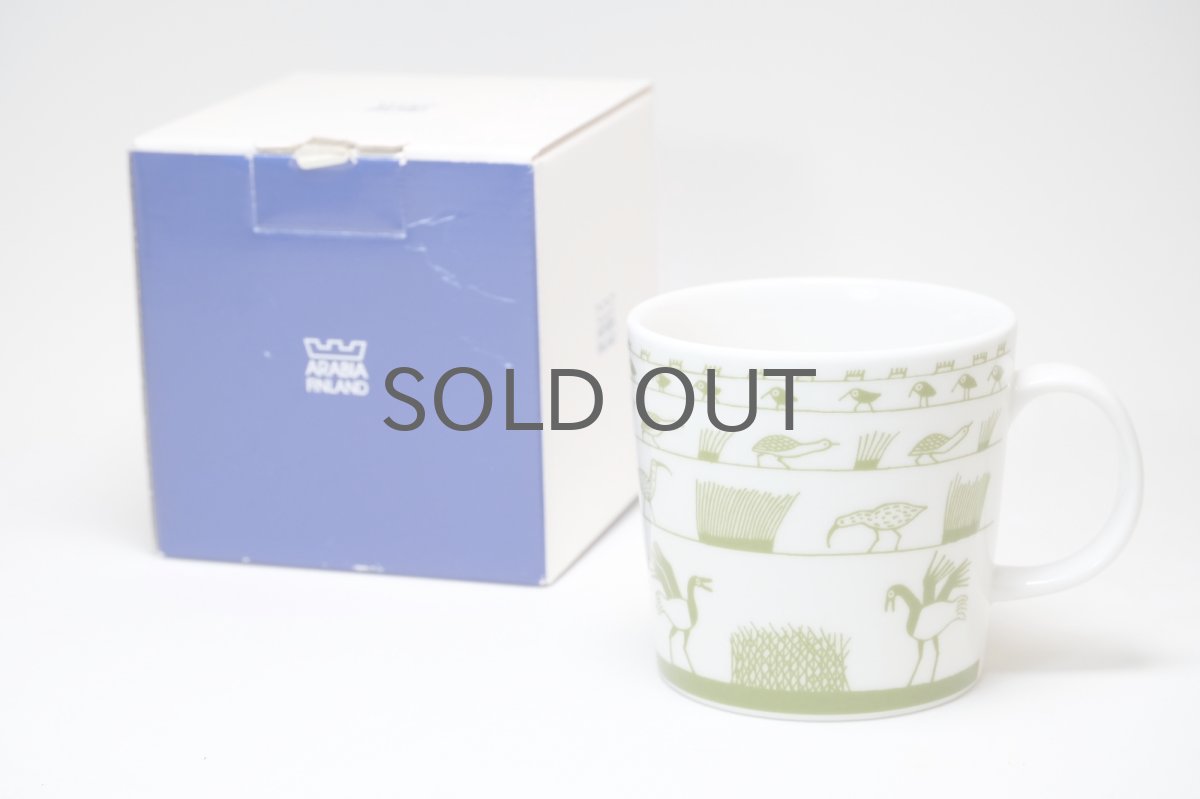 画像2: ARABIA/アラビア/Oiva Toikka/オイバ・トイッカバードマグ/50周年記念/2010年/グリーン (2)