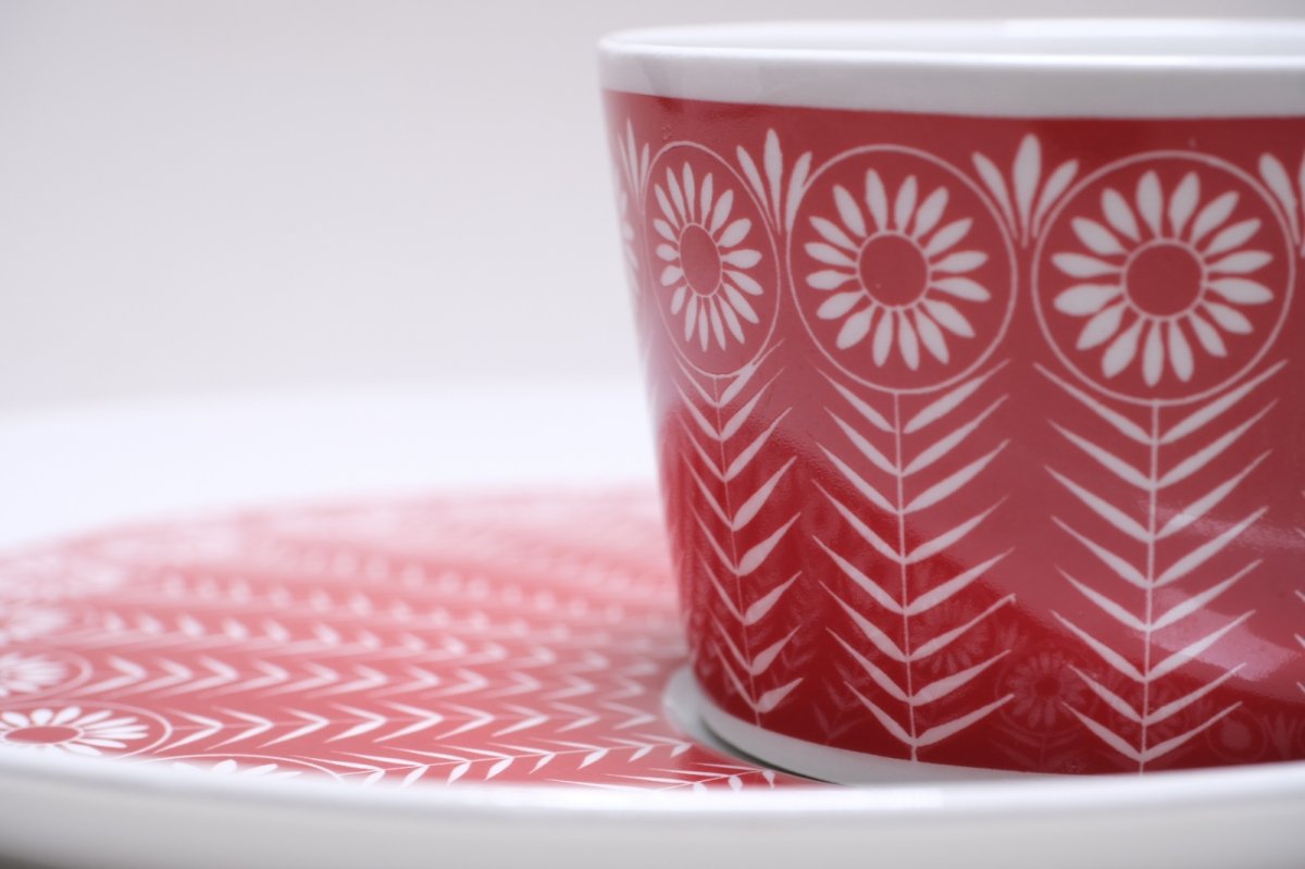 画像8: ARABIA/アラビア/Riikinkukko/ピーコック/BA&BT TVset/ディジー/レッド/未使用？/No.1 (8)