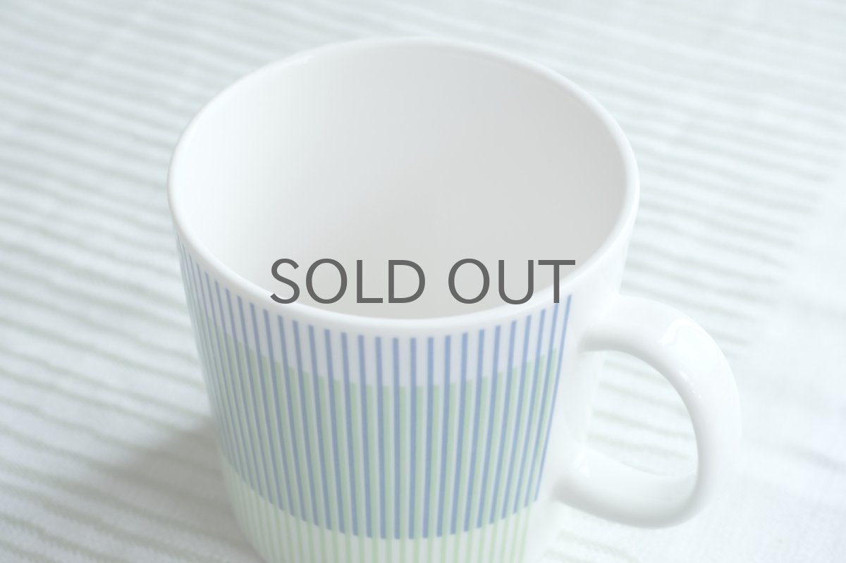 画像2: ARABIA/アラビア/TEEMA/ティーママグ/限定/ブルー系ストライプ (2)