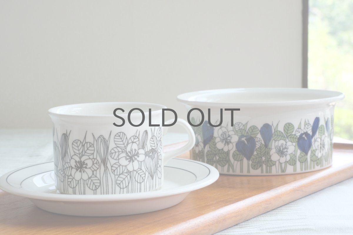 画像10: ARABIA/アラビア/Krokus/クロッカス/ティーカップ＆ソーサー/B&W (10)