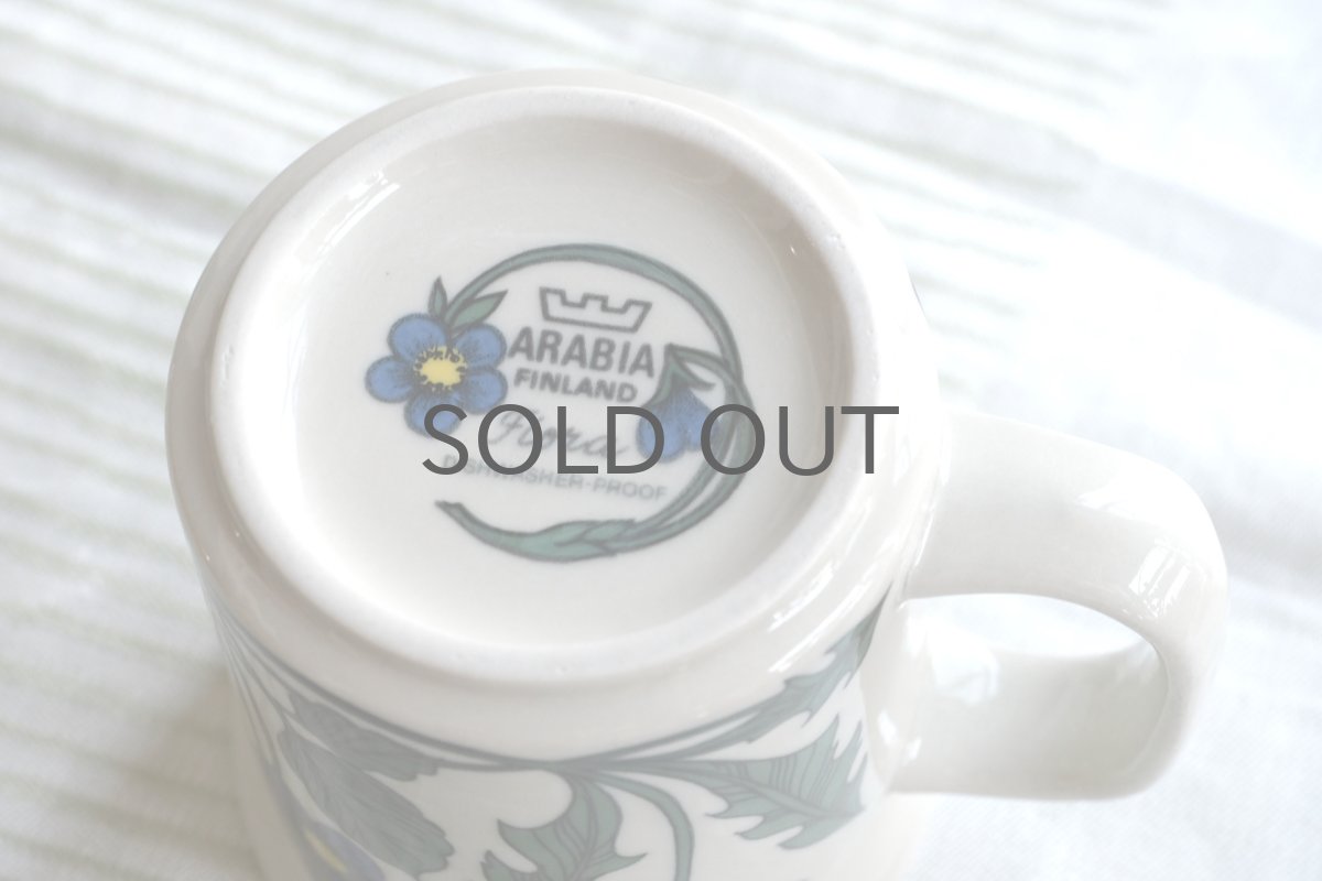 画像6: 北欧ビンテージ食器/ARABIA/アラビア/Flora/フローラ/Dハンドルマグ/No.2 (6)