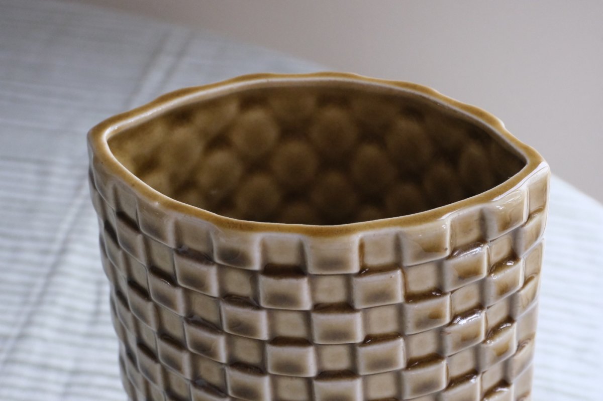 画像6: 北欧ビンテージ/ARABIA/アラビア/Kaarina Aho/カーリナ・アホ/Harlekiini/ベース/キャメル/高さ19cm (6)