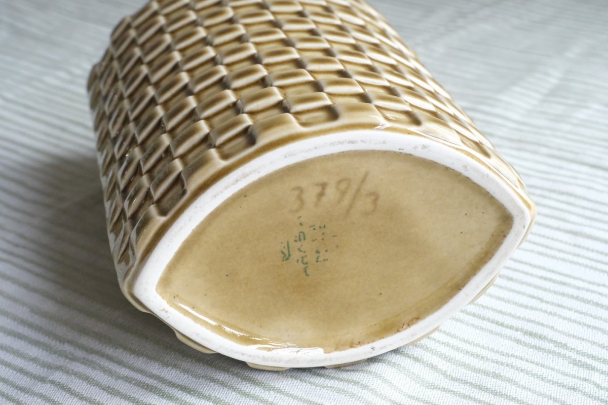 画像7: 北欧ビンテージ/ARABIA/アラビア/Kaarina Aho/カーリナ・アホ/Harlekiini/ベース/キャメル/高さ19cm (7)