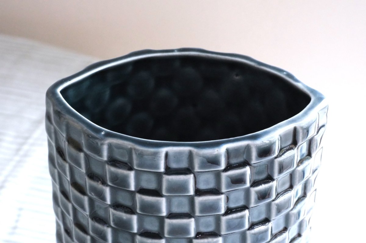 画像5: 北欧ビンテージ/ARABIA/アラビア/Kaarina Aho/カーリナ・アホ/Harlekiini/ベース/ブルーグレー/高さ19cm (5)