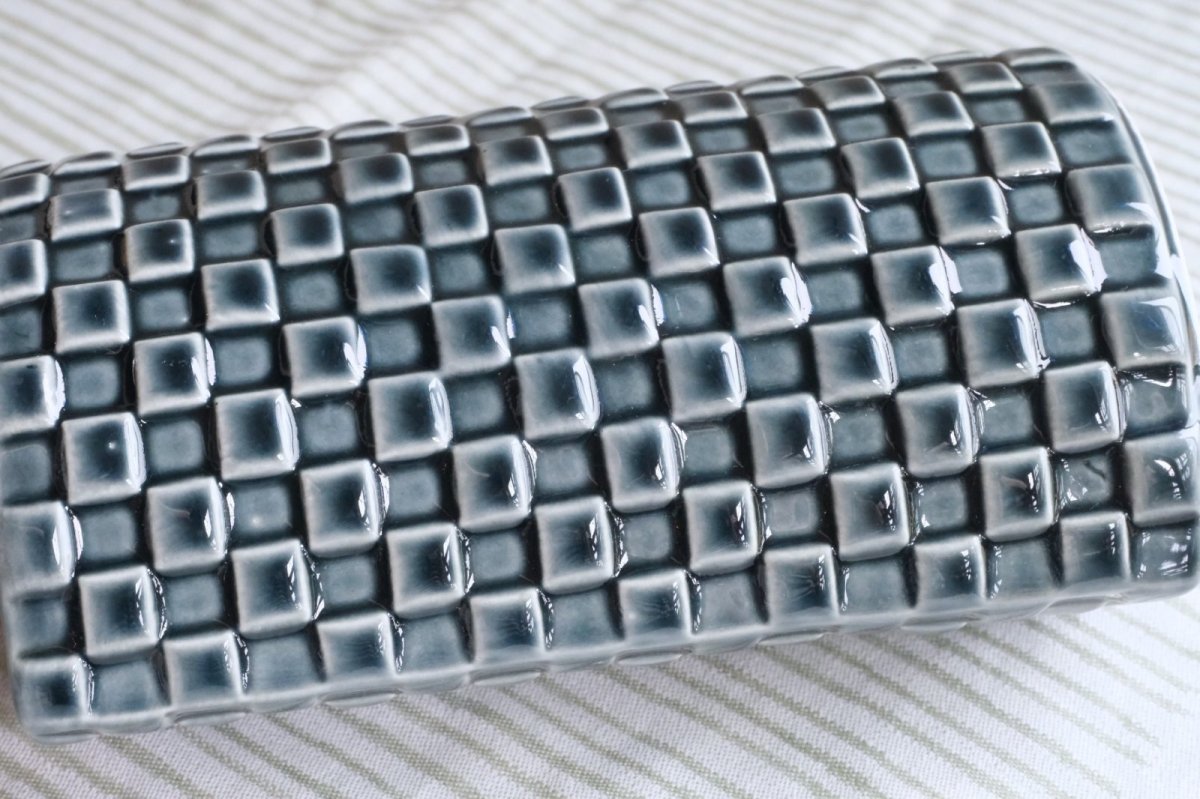 画像8: 北欧ビンテージ/ARABIA/アラビア/Kaarina Aho/カーリナ・アホ/Harlekiini/ベース/ブルーグレー/高さ19cm (8)