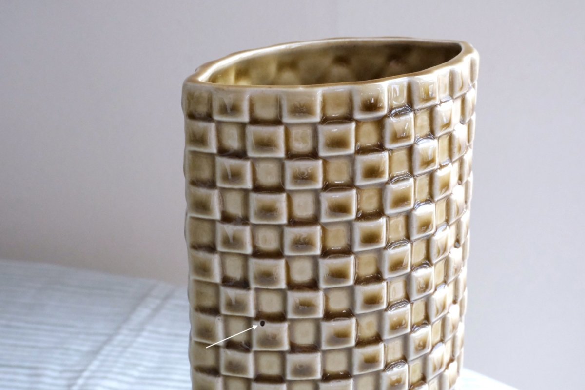 画像5: 北欧ビンテージ/ARABIA/アラビア/Kaarina Aho/カーリナ・アホ/Harlekiini/ベース/キャメル/高さ19cm (5)