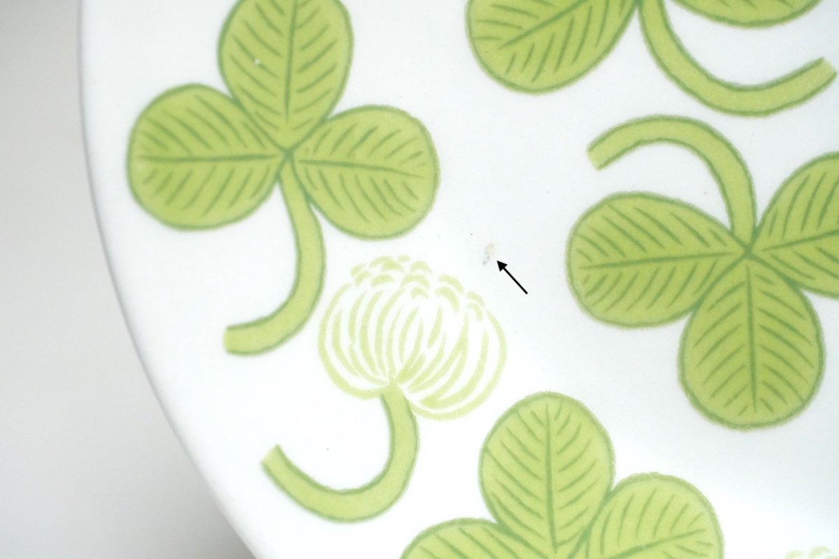 画像3:  北欧ビンテージ/ARABIA/アラビア/Apila/アピラ/楕円形プレート21cm/初期アピラ/No.1 (3)