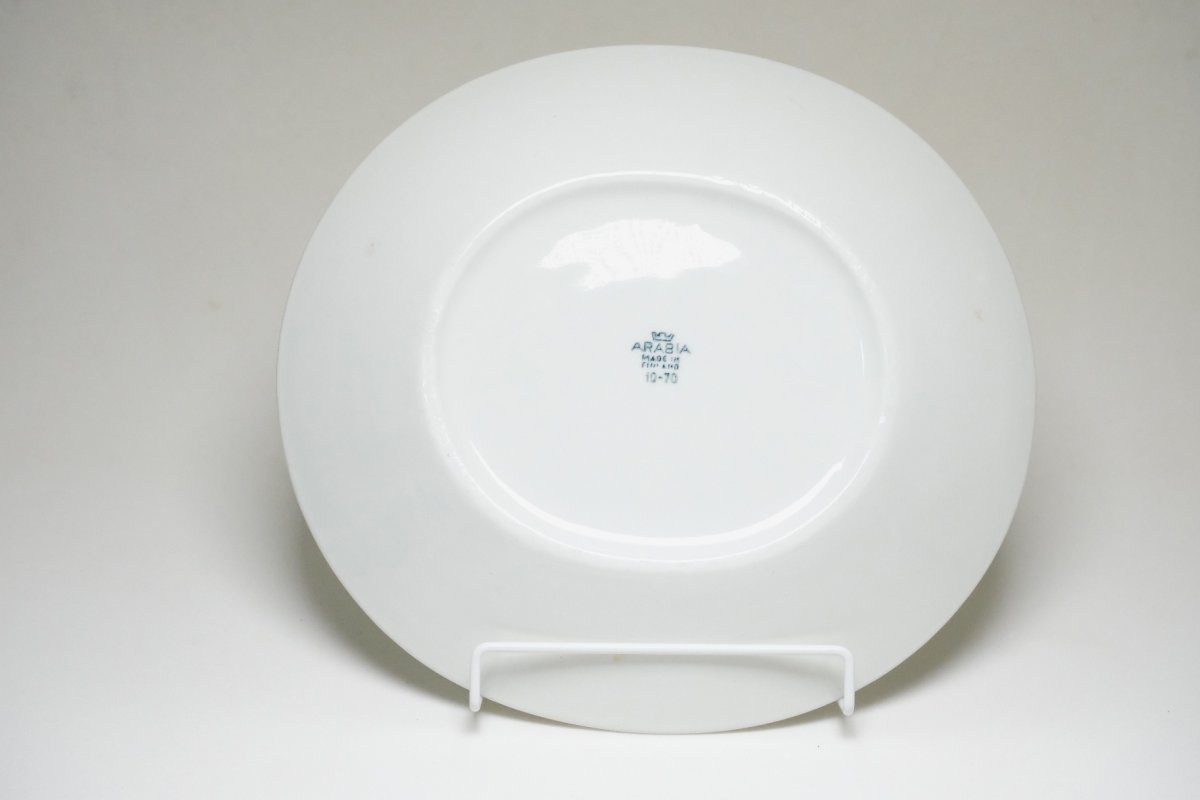 画像5:  北欧ビンテージ/ARABIA/アラビア/Apila/アピラ/楕円形プレート21cm/初期アピラ/No.1 (5)