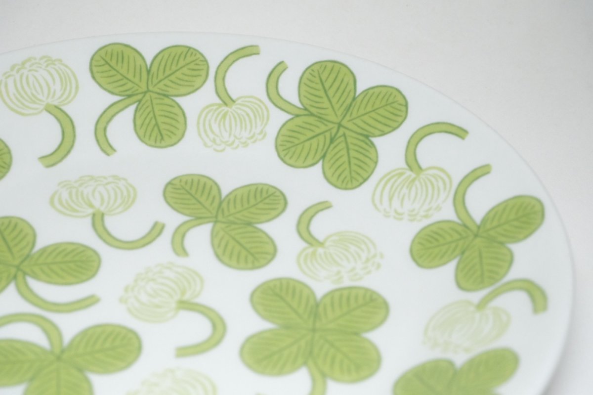 画像4:  北欧ビンテージ/ARABIA/アラビア/Apila/アピラ/楕円形プレート21cm/初期アピラ/No.1 (4)