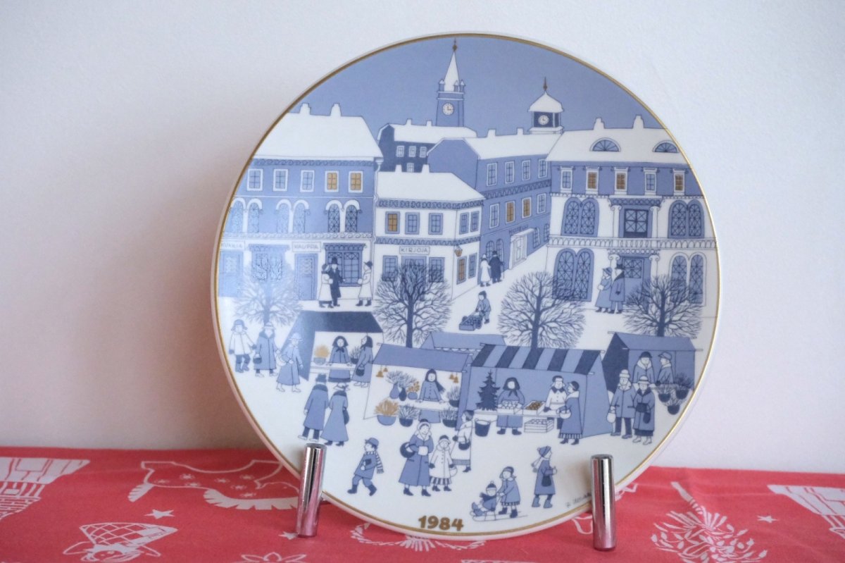 画像1: ARABIA/アラビア/1984年イヤープレート/クリスマスプレート/Raija Uosikkinen/ライヤ・ウオシッキネン (1)