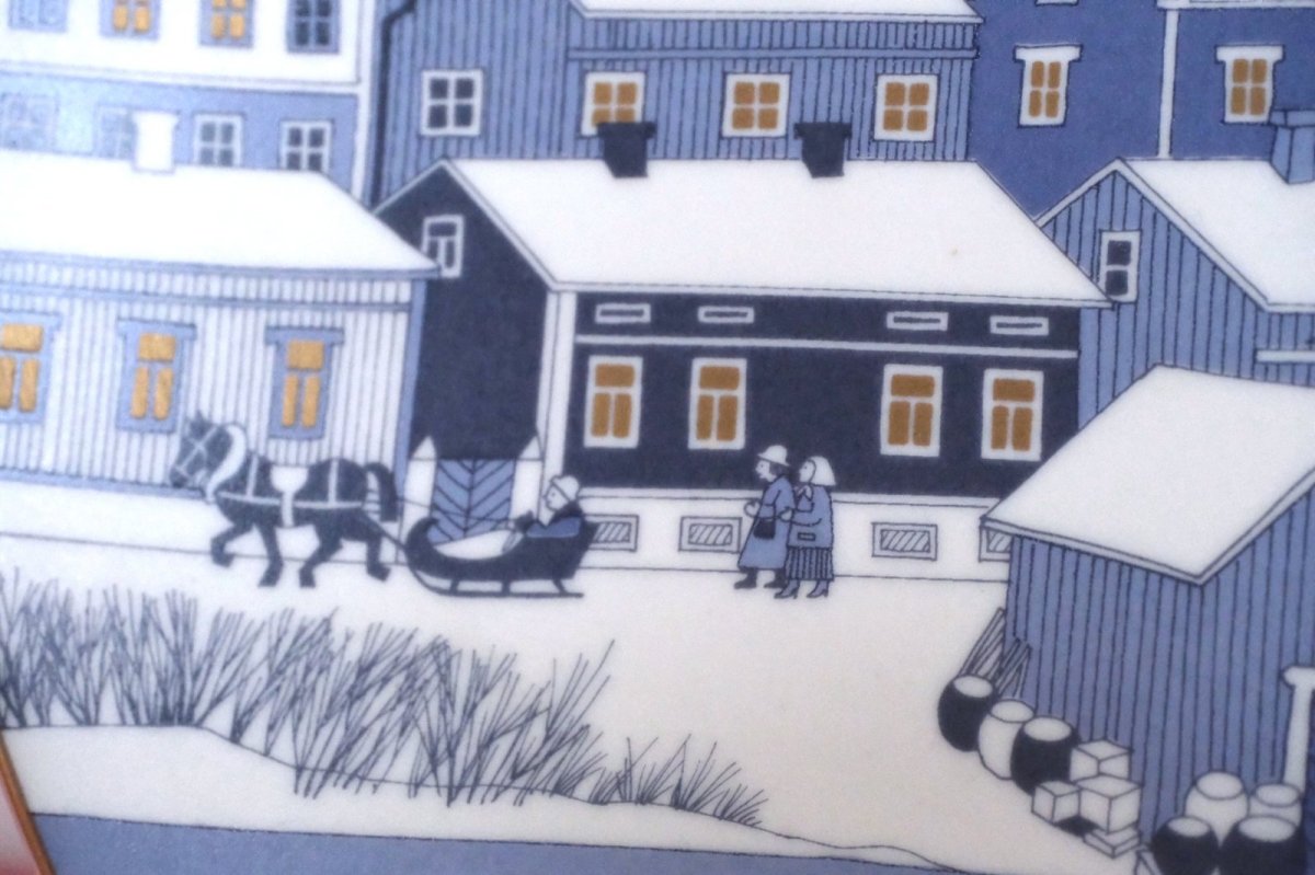 画像2: ARABIA/アラビア/1989年イヤープレート/クリスマスプレート/Raija Uosikkinen/ライヤ・ウオシッキネン/オリジナルボックス付き (2)