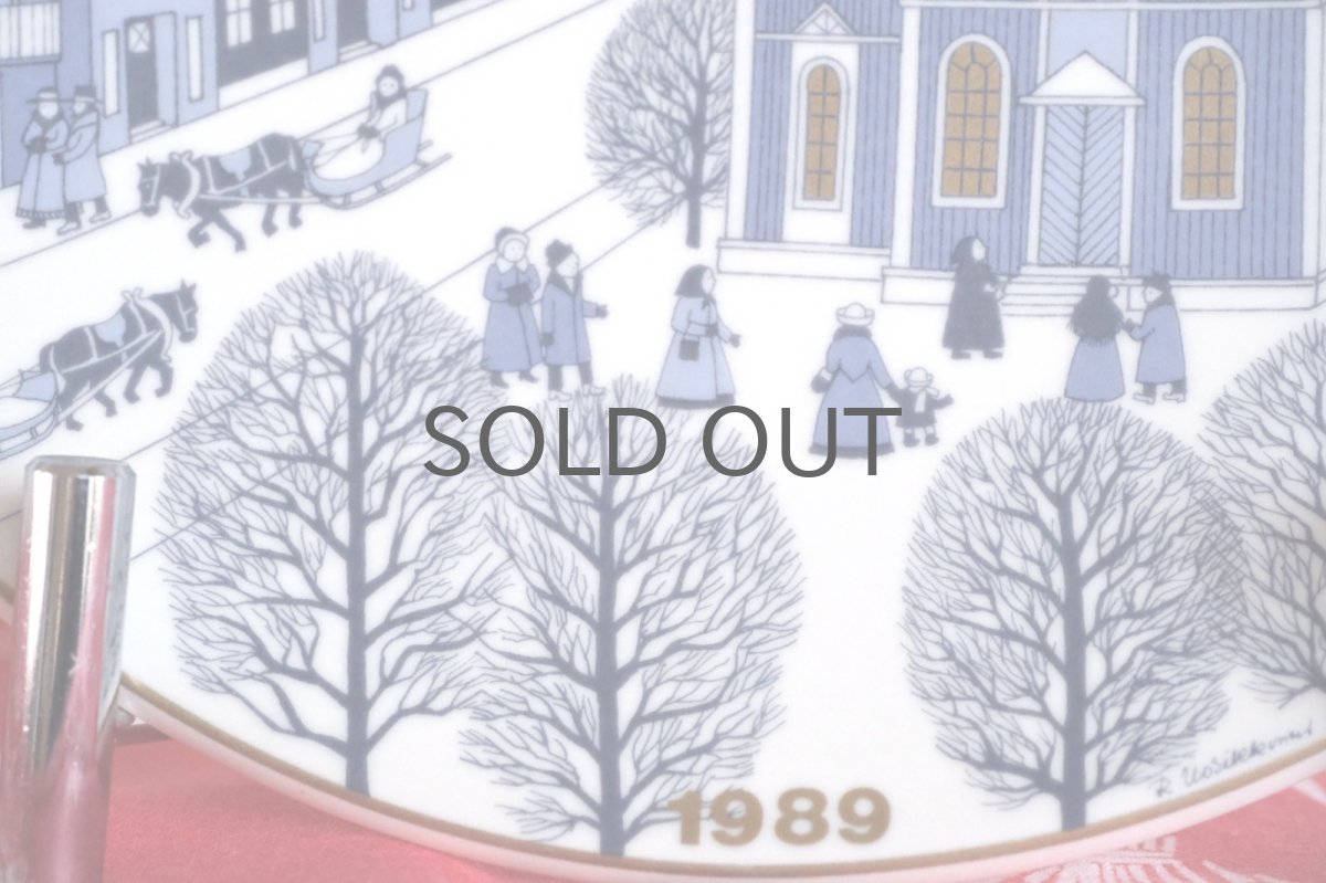 画像2: ARABIA/アラビア/1989年イヤープレート/クリスマスプレート/Raija Uosikkinen/ライヤ・ウオシッキネン/オリジナルボックス付き (2)