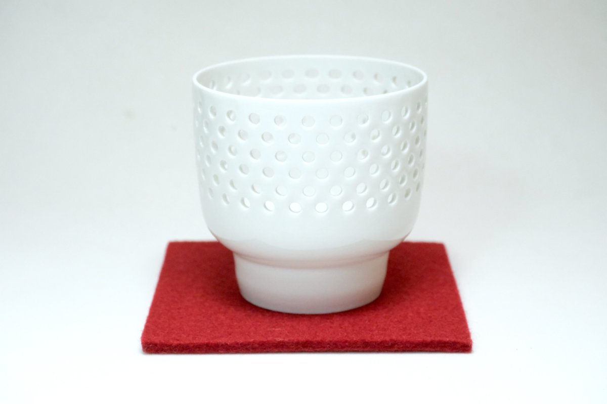 画像1: ARABIA/アラビア/キャンドルホルダー/ホワイト/パンチング (1)