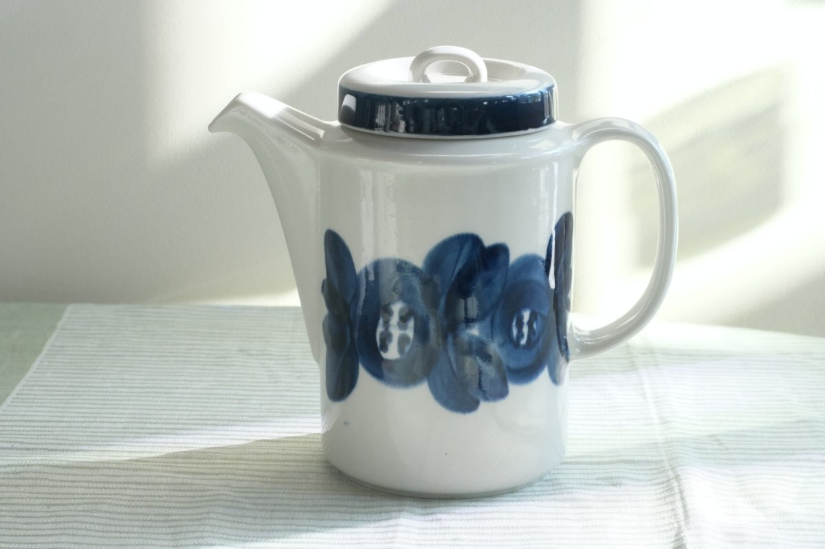 画像1: 北欧ビンテージ/ARABIA/アラビア/Sモデル/Anemone/アネモネ/コーヒーポット (1)