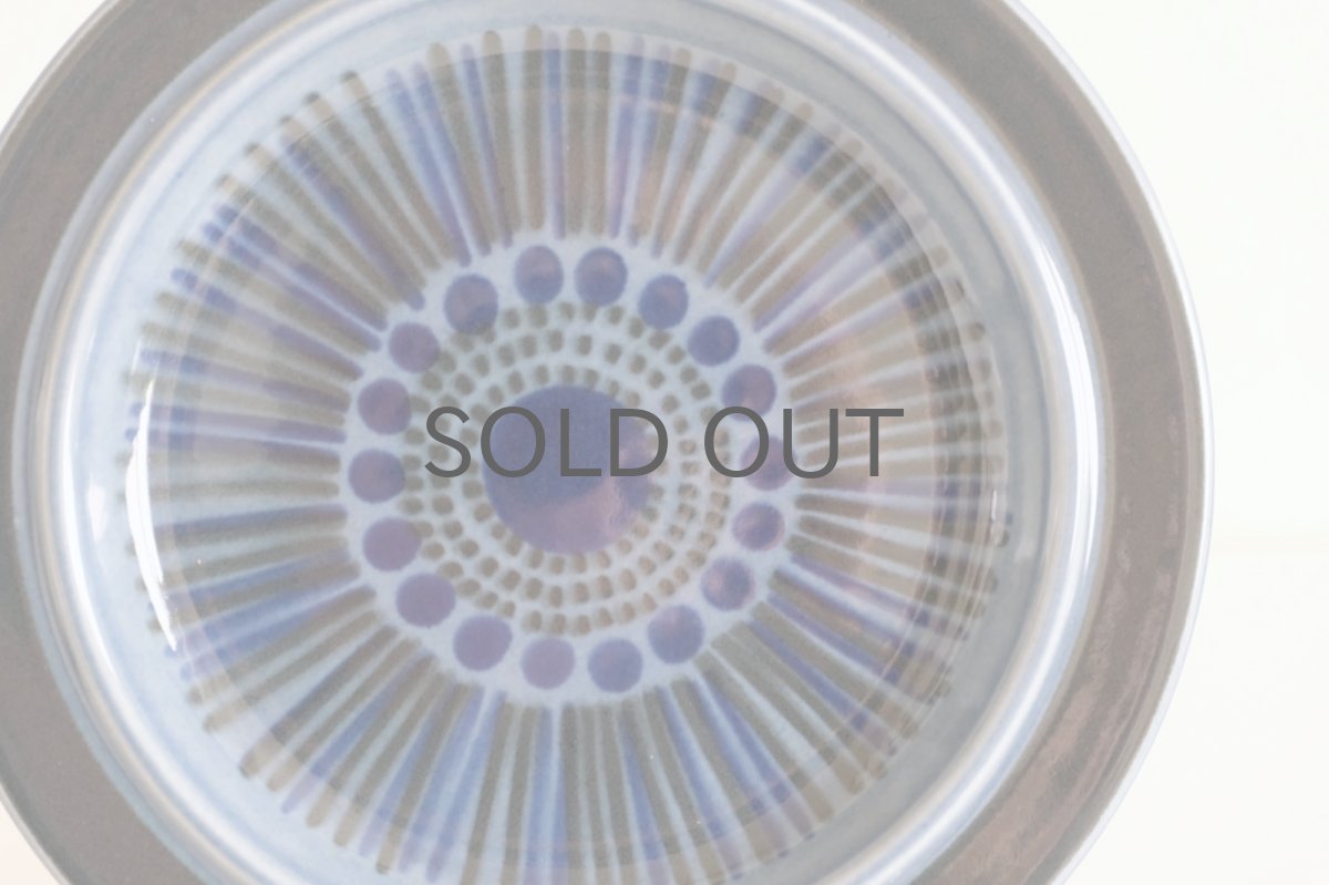 画像2: ARABIA/アラビア/ Gunvor Olin-Gronqvist/Kosmos/コスモス/プレート20cm/貴重ブルー/No.1 (2)