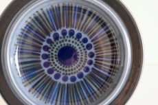 画像2: ARABIA/アラビア/ Gunvor Olin-Gronqvist/Kosmos/コスモス/プレート20cm/貴重ブルー/No.1 (2)