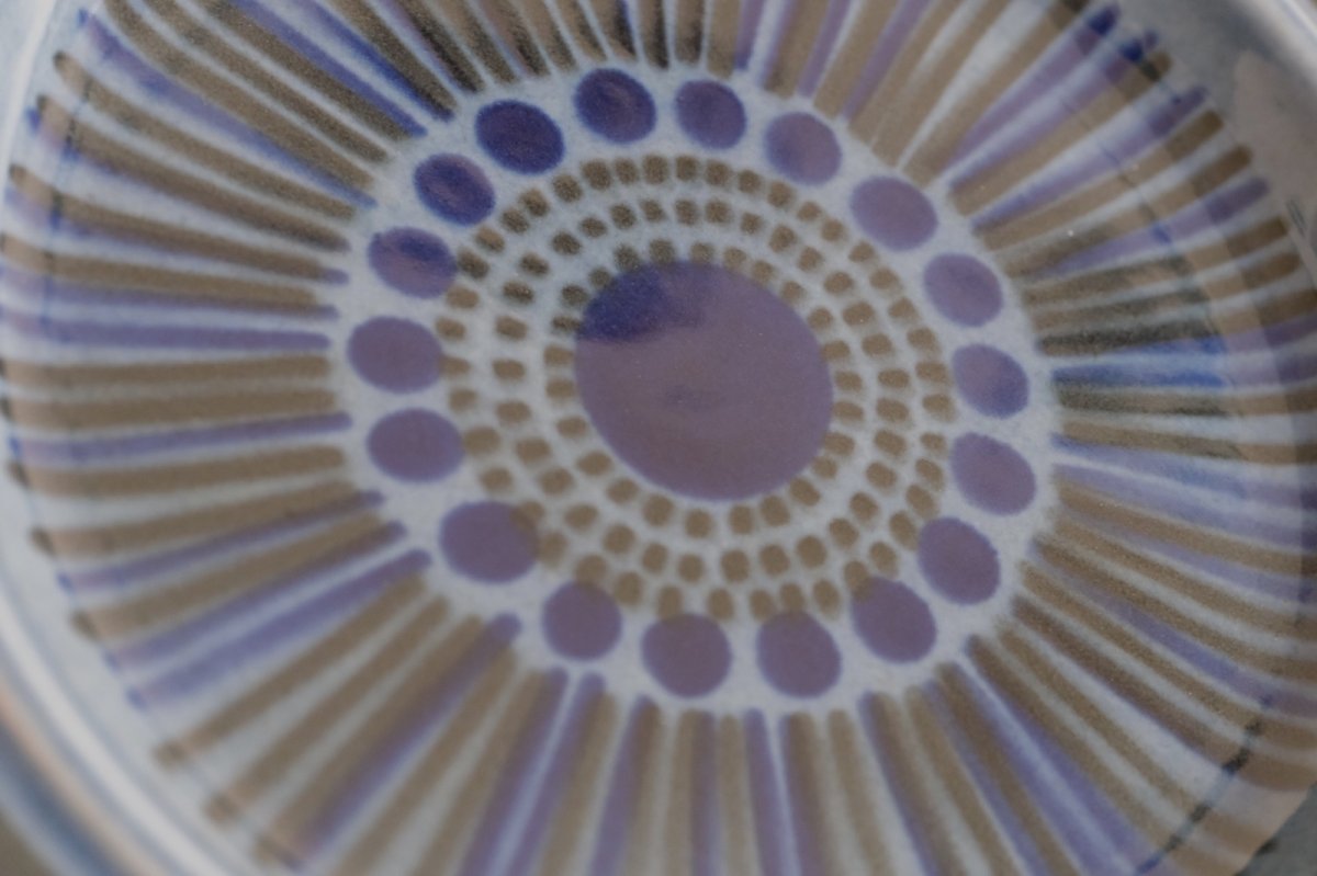 画像3: ARABIA/アラビア/ Gunvor Olin-Gronqvist/Kosmos/コスモス/プレート20cm/貴重ブルー/No.1 (3)