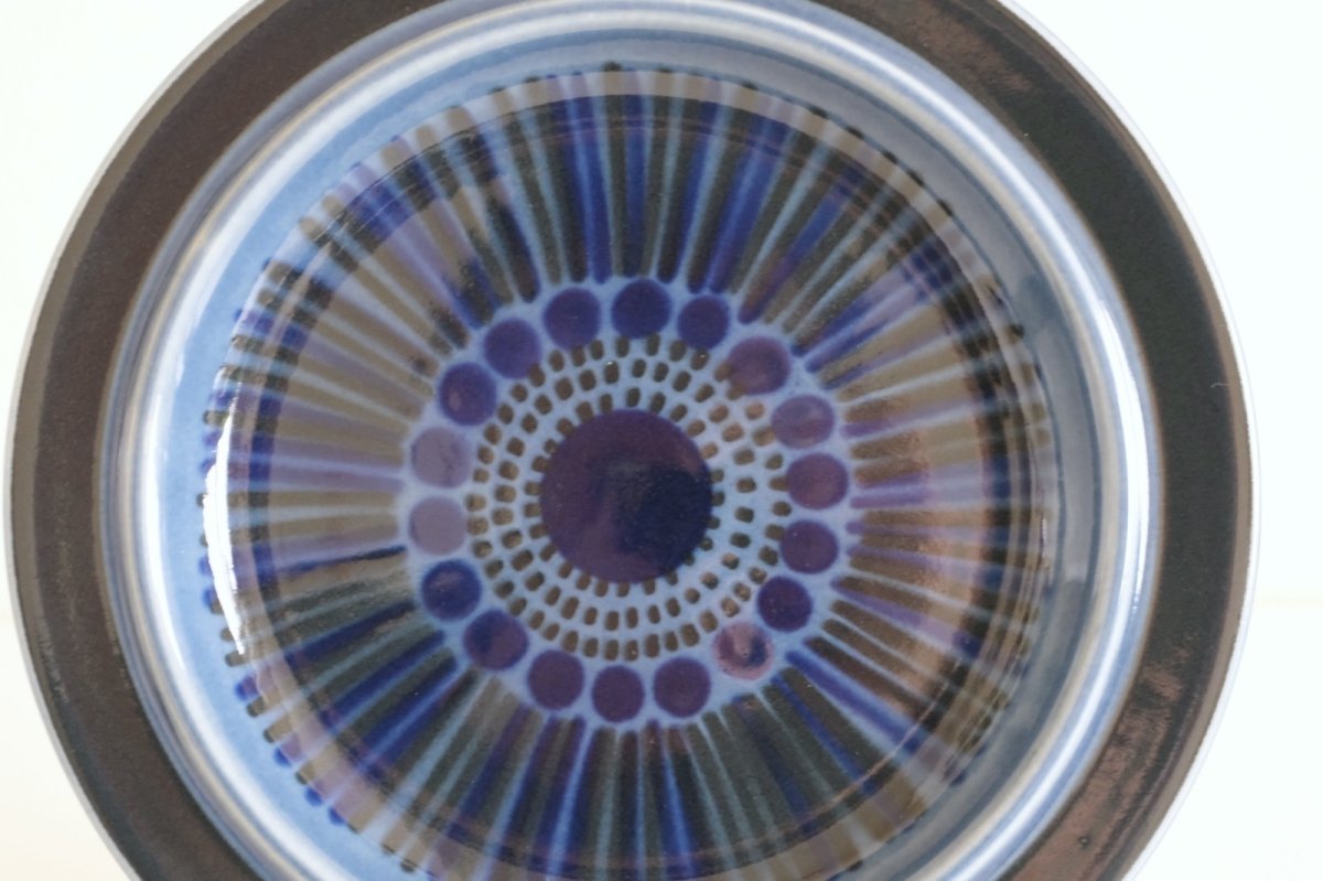 画像2: ARABIA/アラビア/ Gunvor Olin-Gronqvist/Kosmos/コスモス/プレート20cm/貴重ブルー/No.2 (2)