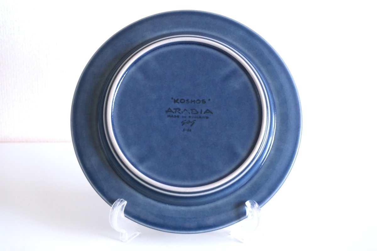 画像6: ARABIA/アラビア/ Gunvor Olin-Gronqvist/Kosmos/コスモス/プレート20cm/貴重ブルー/No.2 (6)