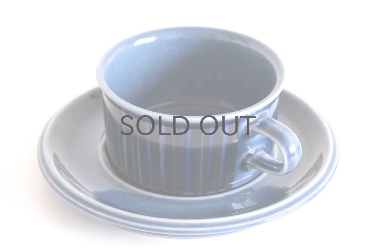 画像2: ARABIA/アラビア/ Gunvor Olin-Gronqvist/Kosmos/コスモス/ティーカップ＆ソーサー/貴重ブルー/No.1 (2)