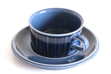 画像2: ARABIA/アラビア/ Gunvor Olin-Gronqvist/Kosmos/コスモス/ティーカップ＆ソーサー/貴重ブルー/No.1 (2)