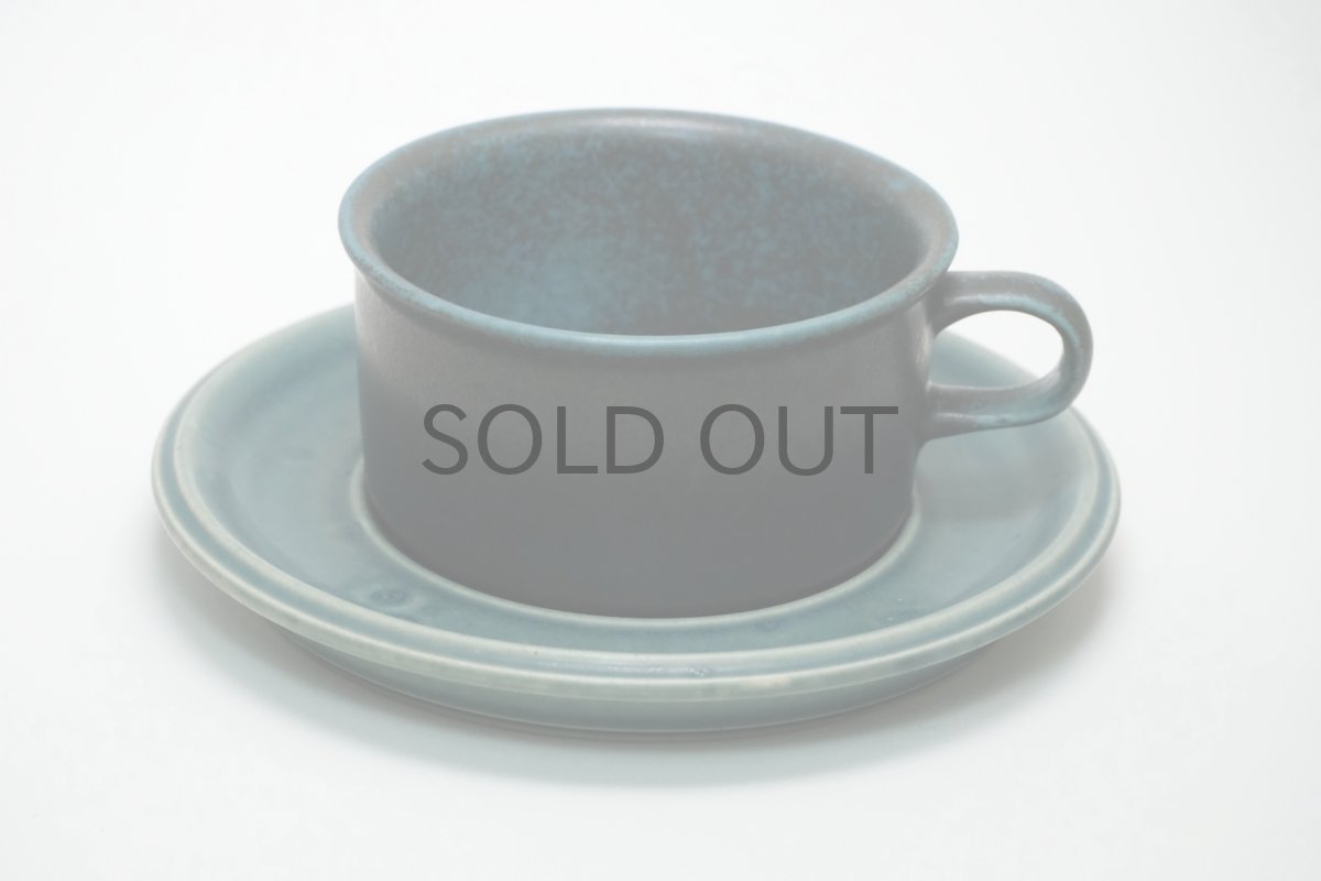 画像1: ARABIA/アラビア/Ruska/ルスカ/貴重/ブルー/ティーカップ＆ソーサー (1)