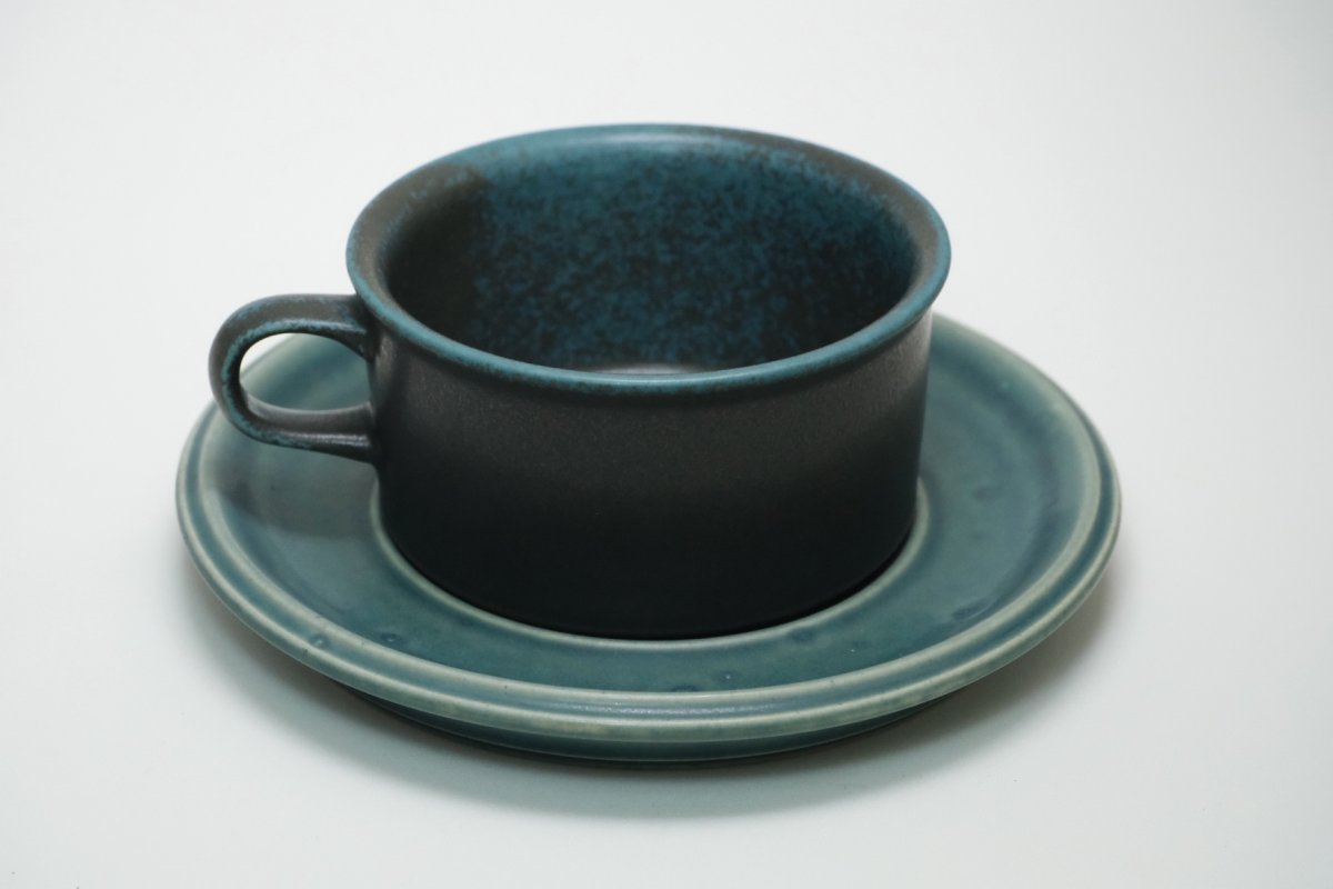 画像3: ARABIA/アラビア/Ruska/ルスカ/貴重/ブルー/ティーカップ＆ソーサー (3)