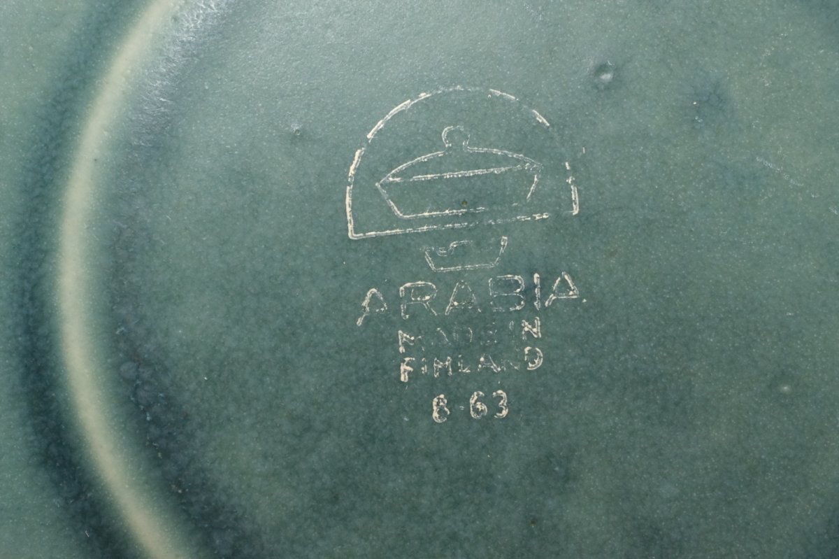 画像10: ARABIA/アラビア/Ruska/ルスカ/貴重/ブルー/ティーカップ＆ソーサー (10)