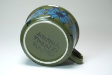 画像6: ARABIA/アラビア/Hilkka-Lisa Ahola/ヒルッカ・リサ・アホラ/ブルーフラワー＆オリーブベース/ティカップ＆ソーサー (6)