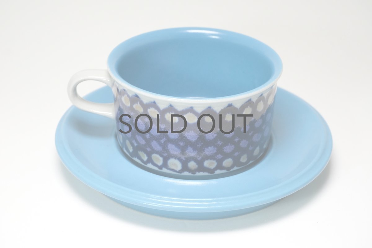 画像3: ARABIA/アラビア//Hilkka-Lisa Ahola/ヒルッカ・リサ・アホラ/ブルードット/ティカップ＆ソーサー (3)