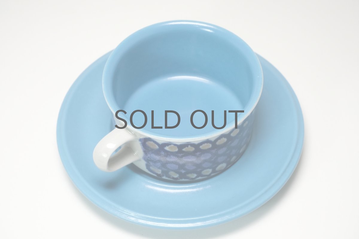 画像4: ARABIA/アラビア//Hilkka-Lisa Ahola/ヒルッカ・リサ・アホラ/ブルードット/ティカップ＆ソーサー (4)