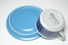 画像5: ARABIA/アラビア//Hilkka-Lisa Ahola/ヒルッカ・リサ・アホラ/ブルードット/ティカップ＆ソーサー (5)