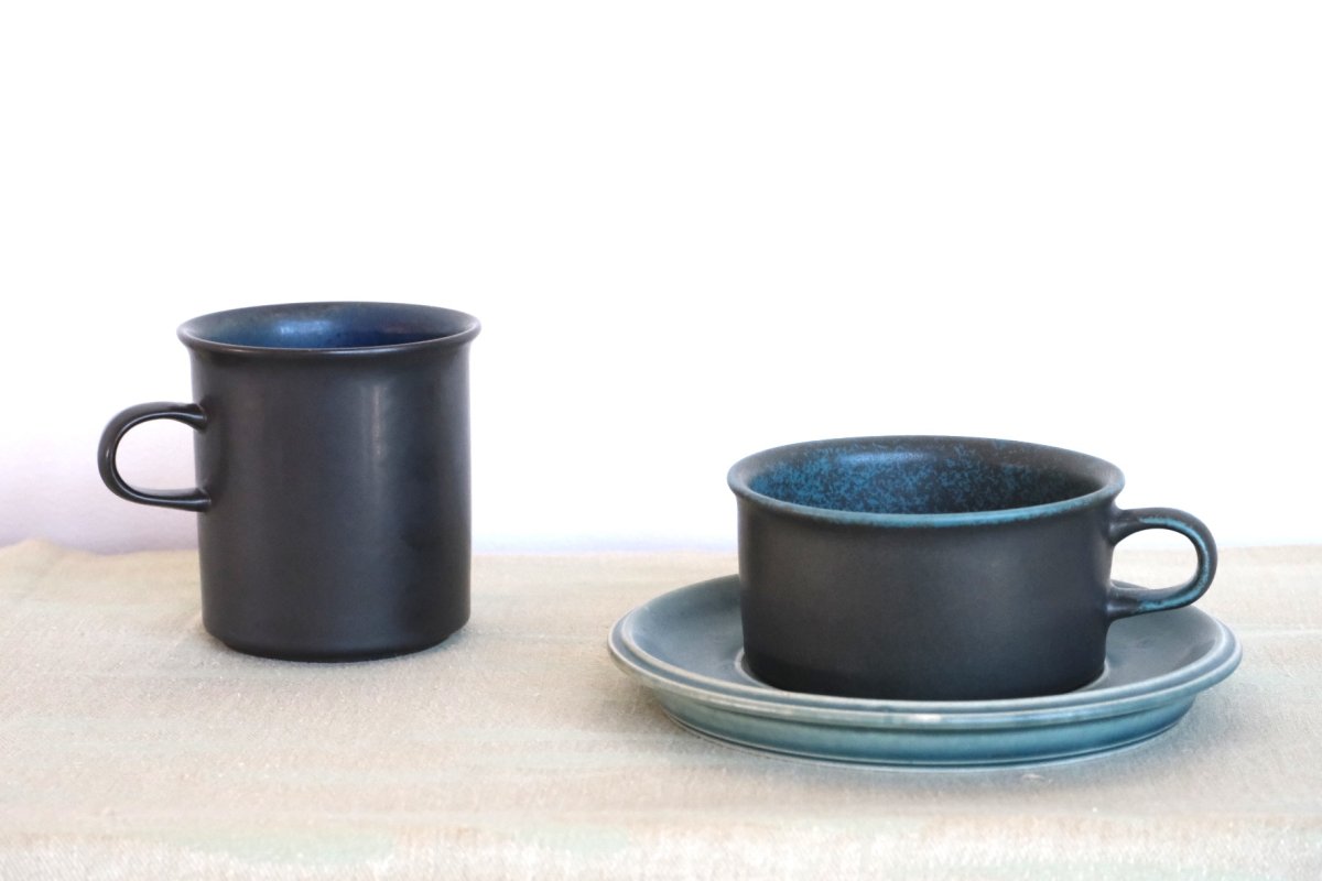 画像11: ARABIA/アラビア/Ruska/ルスカ/貴重/ブルー/ティーカップ＆ソーサー (11)