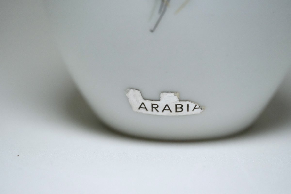 画像7: 北欧ビンテージ/ARABIA/アラビア/Esteri Tomula/エステリ・トムラ/花瓶/一輪挿し/ホワイト (7)